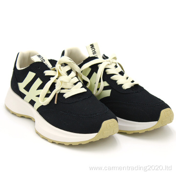 2021 women's thick-soled leather breathable fashion sneakers